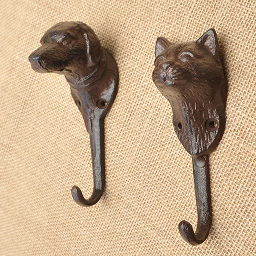 Patères en fonte Bestiario, animaux, lot de 2 à 6, vue 3