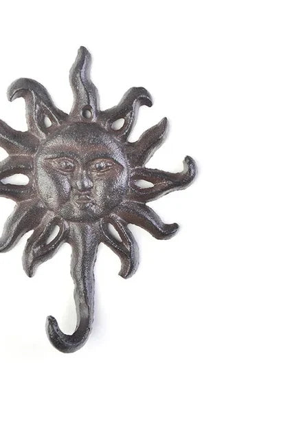 Patères en fonte Bestiario, animaux, lot de 2 à 6, soleil