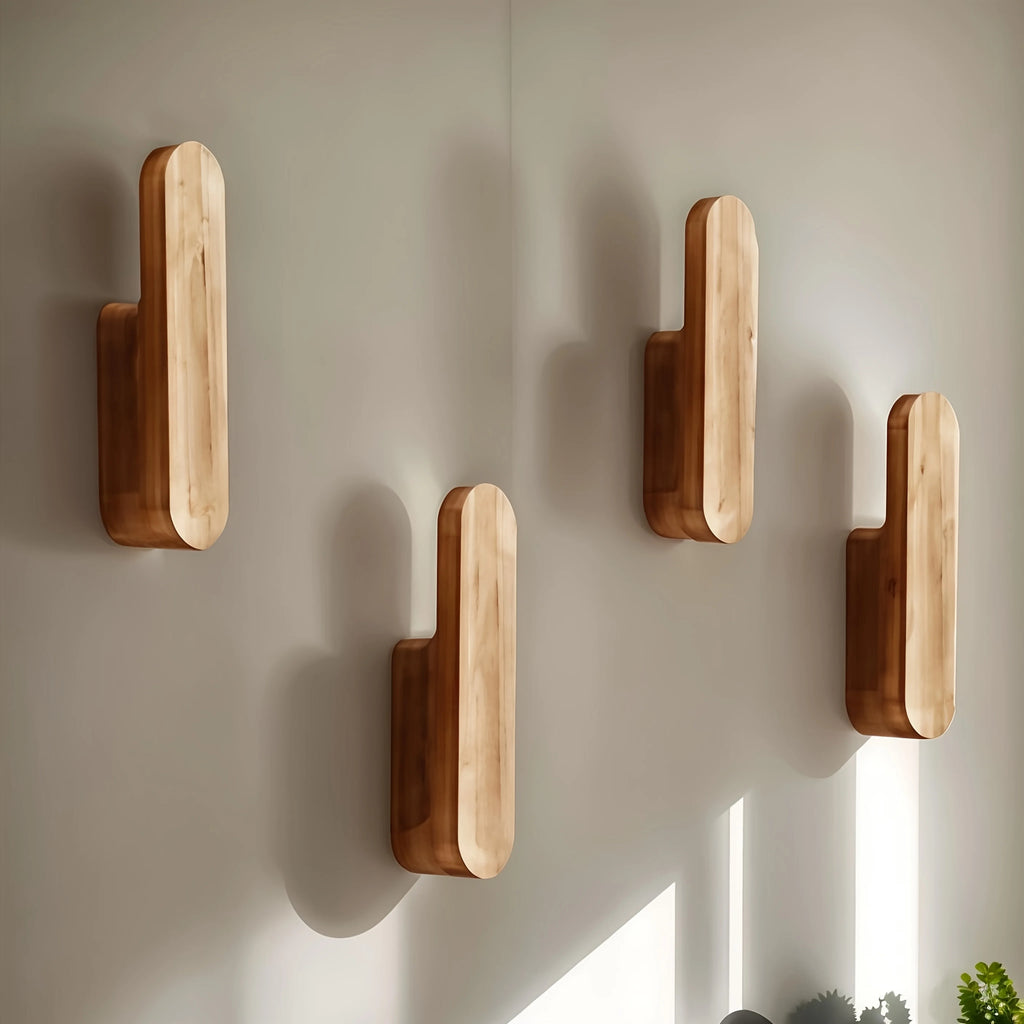 Patères en bois Nido, lot de 4 ou 8, vue 5