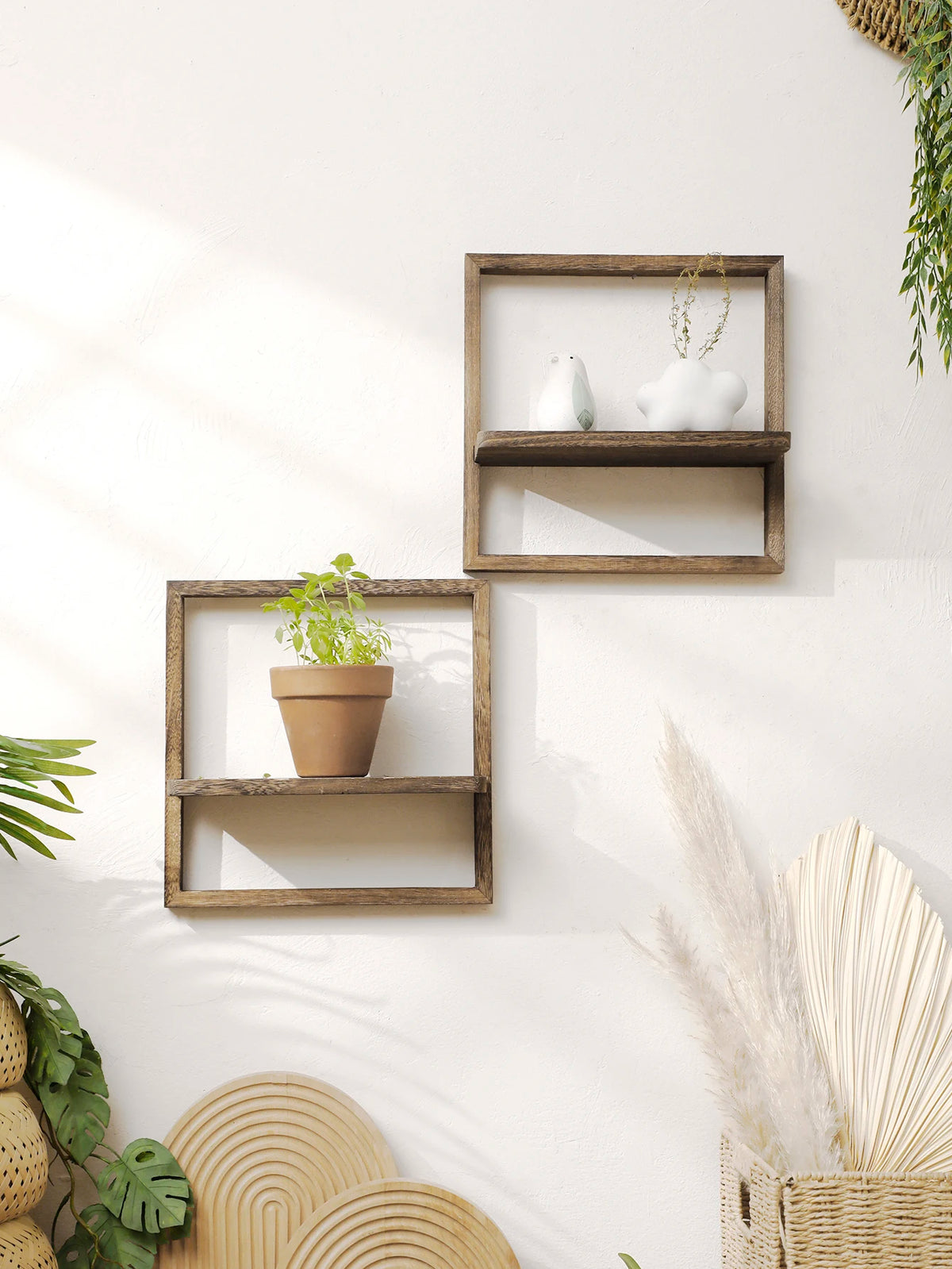 Étagère Piana, plateau carré noir pour plantes, vue 4