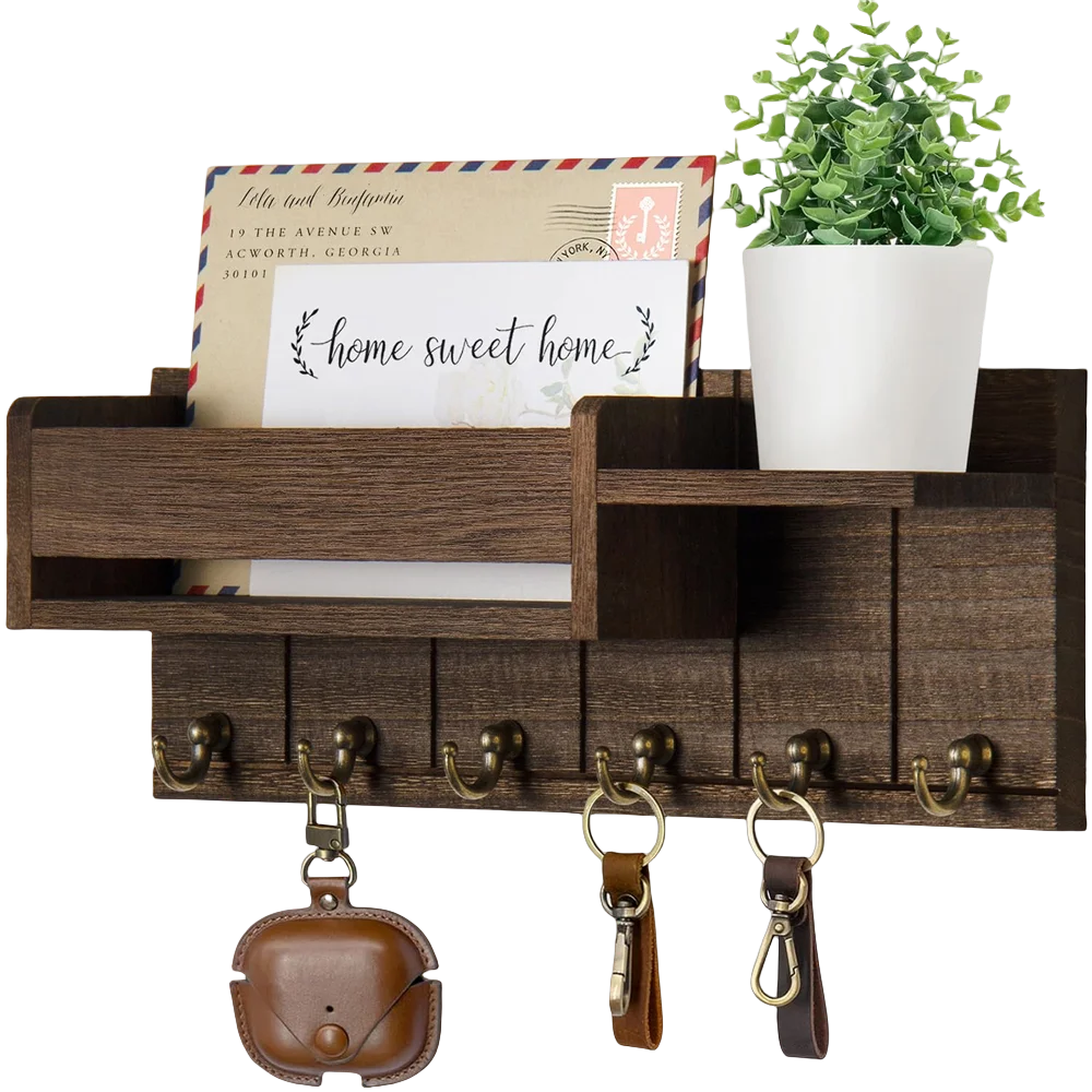 Porte-manteau vide-poche Chiave, range-clés et courrier