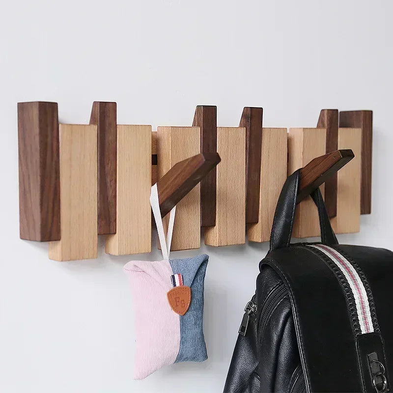Porte-manteau mural Tasto, touches de piano en bois massif, vue 4