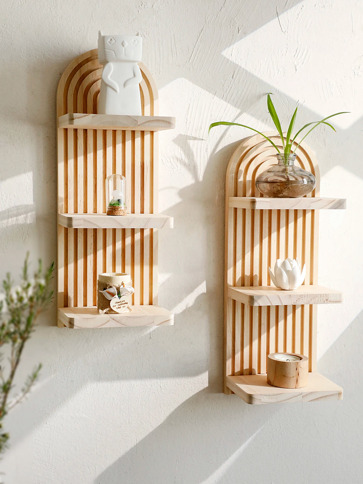 Étagère Terra, trois niveaux, esprit bohème, vue 3