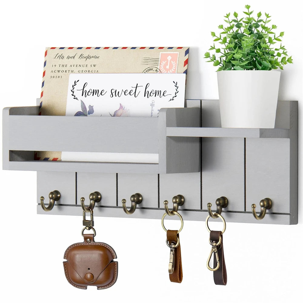 Porte-manteau vide-poche Chiave, range-clés et courrier