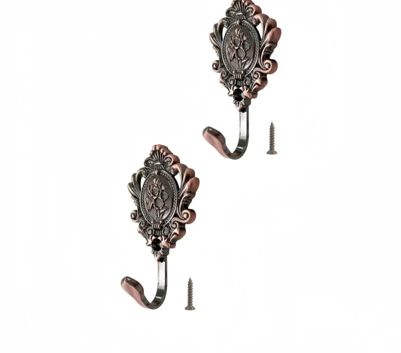 Patères vintage Fiora, zinc ouvragé, lot de 4 à 8, vue 4