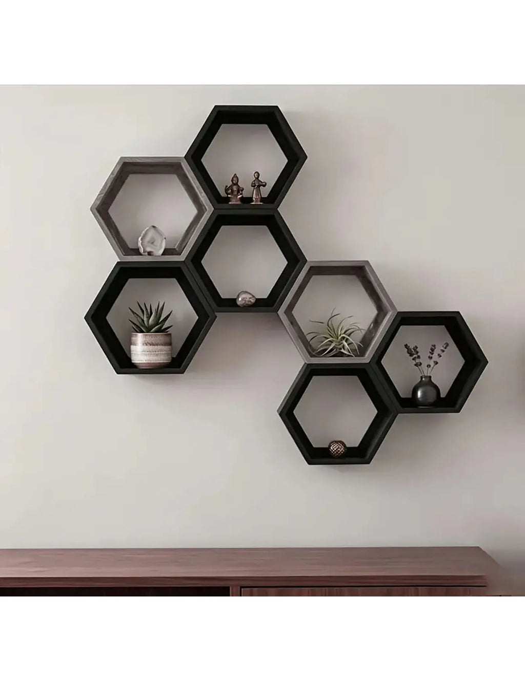 Étagères hexagonales Esa, lot de 3