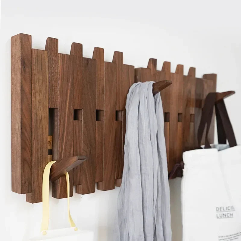 Porte-manteau mural Doppio, double rangée de patères rabattables, vue 3