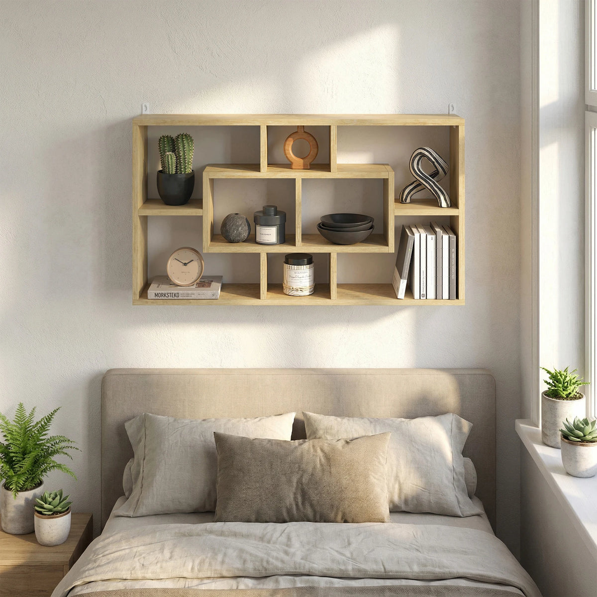 Étagère murale Otto, 8 casiers, 85 cm