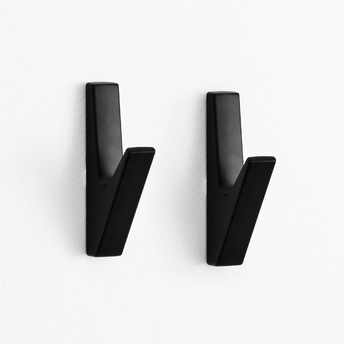 Patères design Vela, aluminium mat, lot de 4 à 8