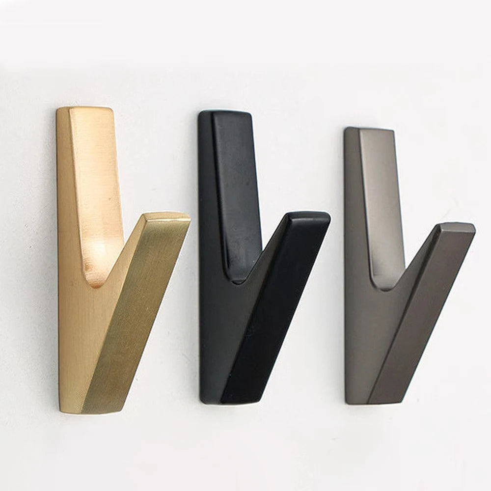 Patères design Vela, aluminium mat, lot de 4 à 8