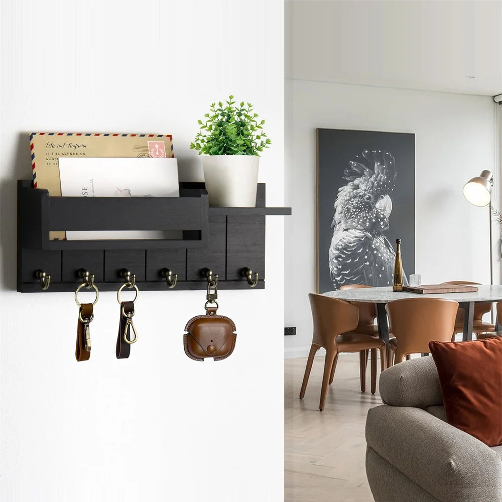 Porte-manteau vide-poche Chiave, range-clés et courrier