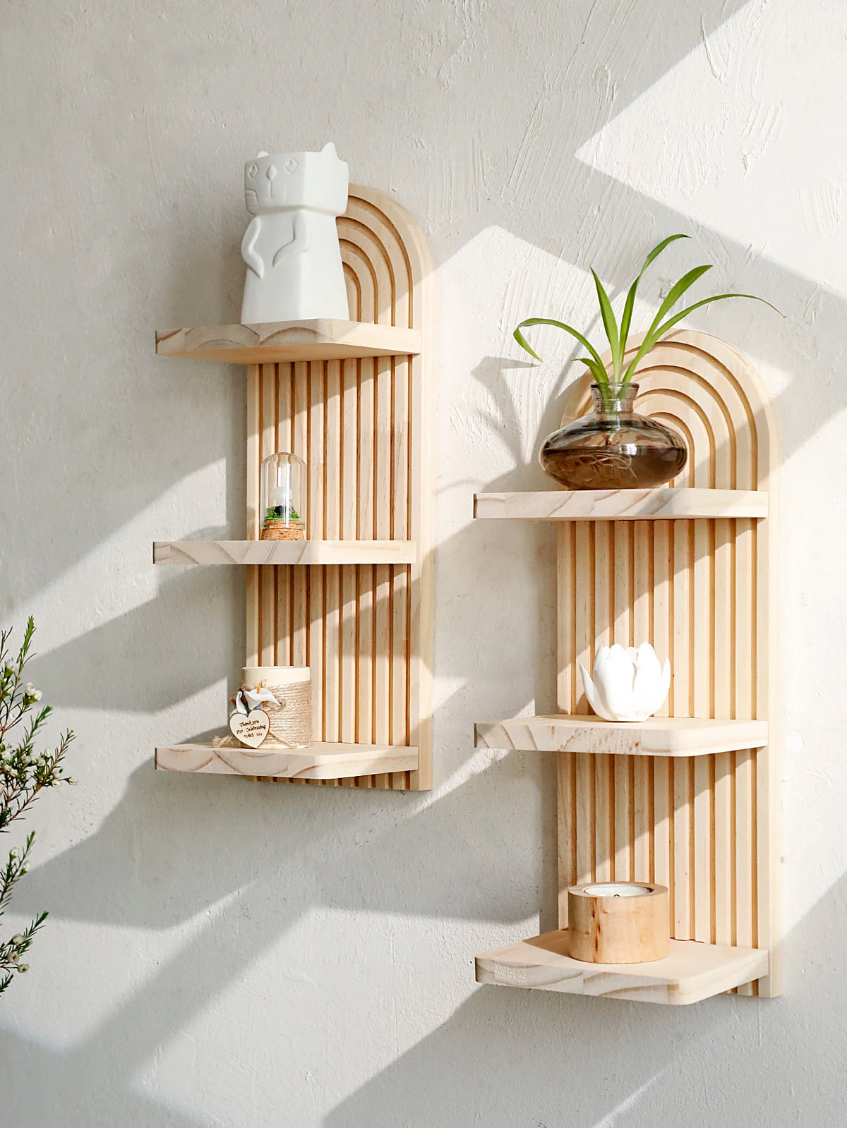 Étagère Terra, trois niveaux, esprit bohème
