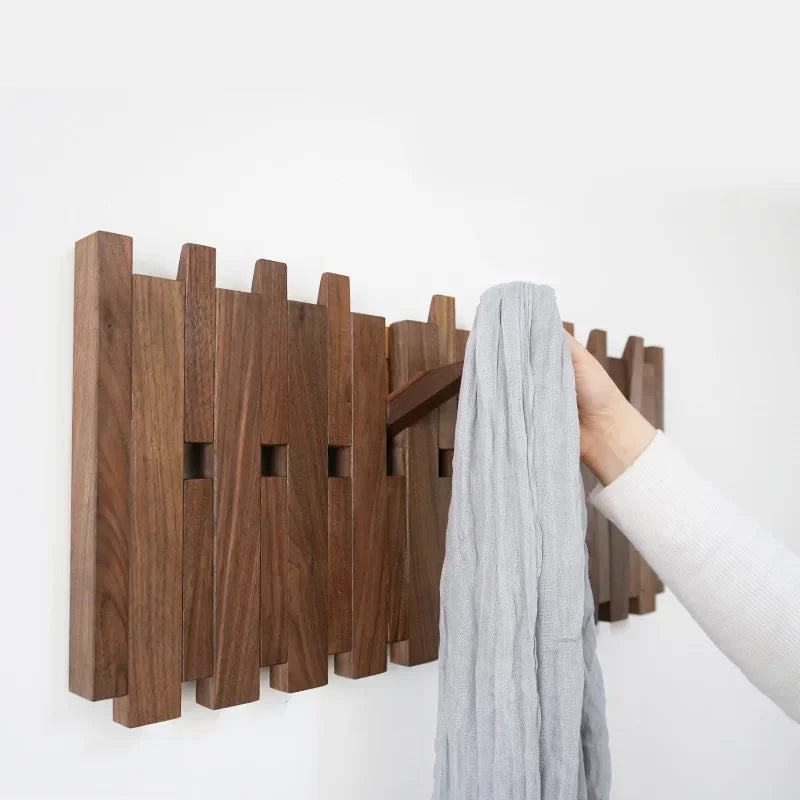 Porte-manteau mural Doppio, double rangée de patères rabattables, vue 6