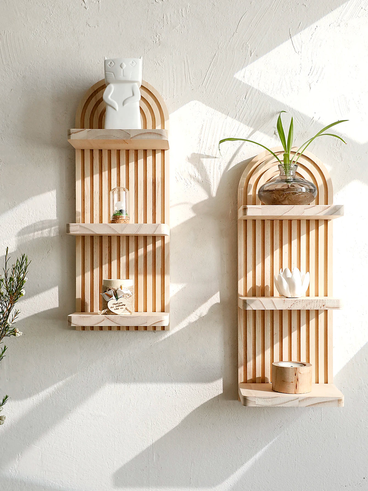 Étagère Terra, trois niveaux, esprit bohème, vue 2