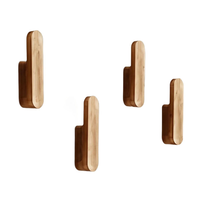 Patères en bois Nido, lot de 4 ou 8